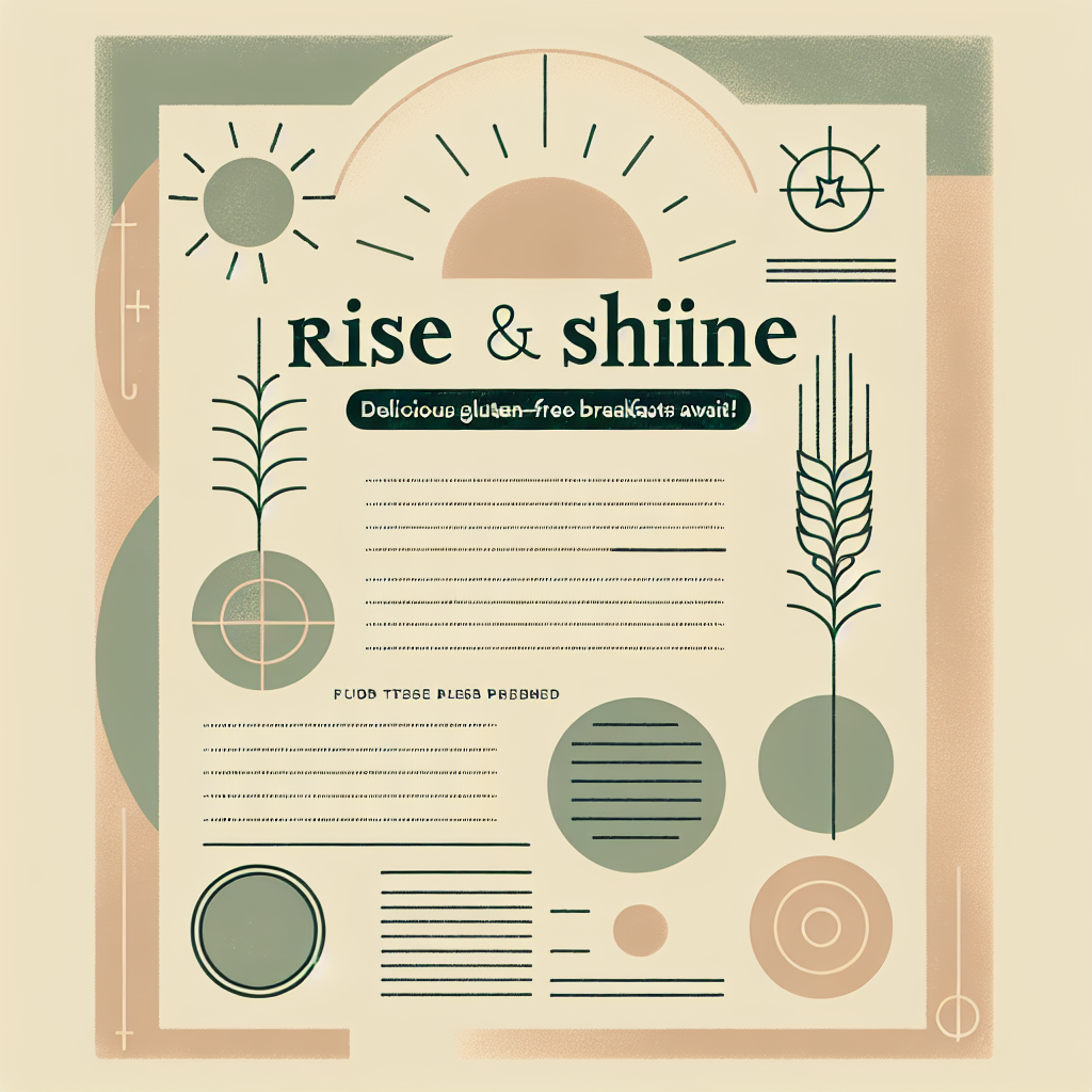 “Rise and Shine: Delicious Gluten-Free Breakfasts Await!”