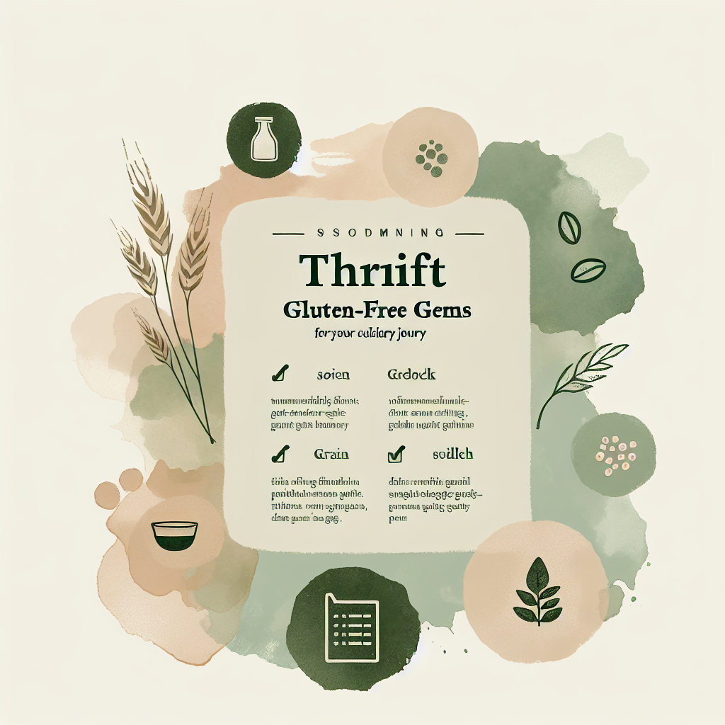 “Thrift Shopping for Gluten-Free Gems: Budget-Friendly Finds for Your Culinary Journey”