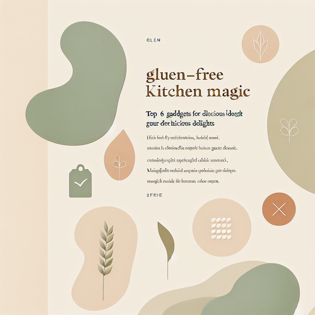 “Gluten-Free Kitchen Magic: Top 6 Gadgets for Delicious Delights”