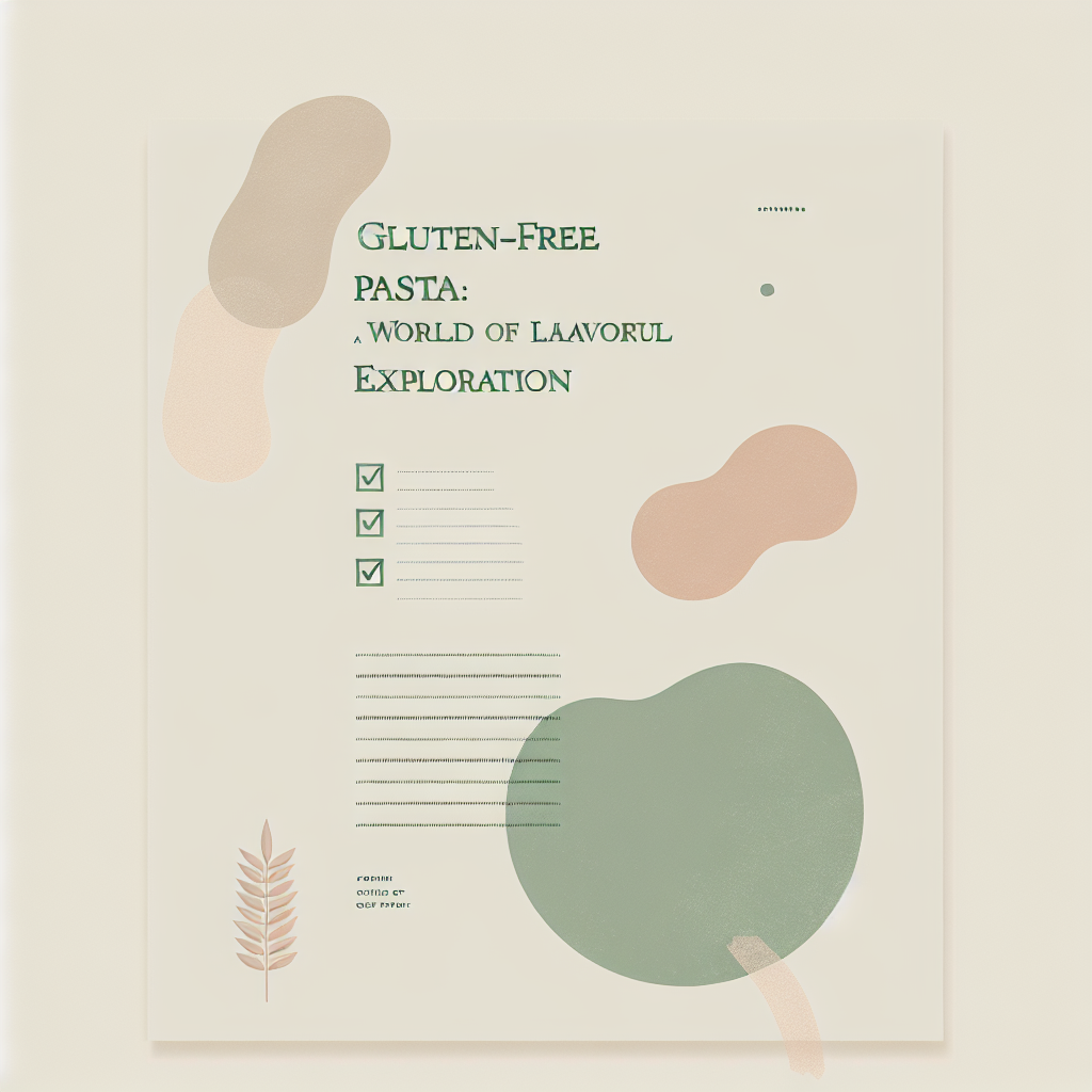 “Gluten-Free Pasta: A World of Flavorful Exploration”