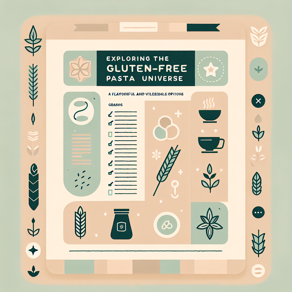 Exploring the Gluten-Free Pasta Universe: A Guide to Flavorful and Versatile Options