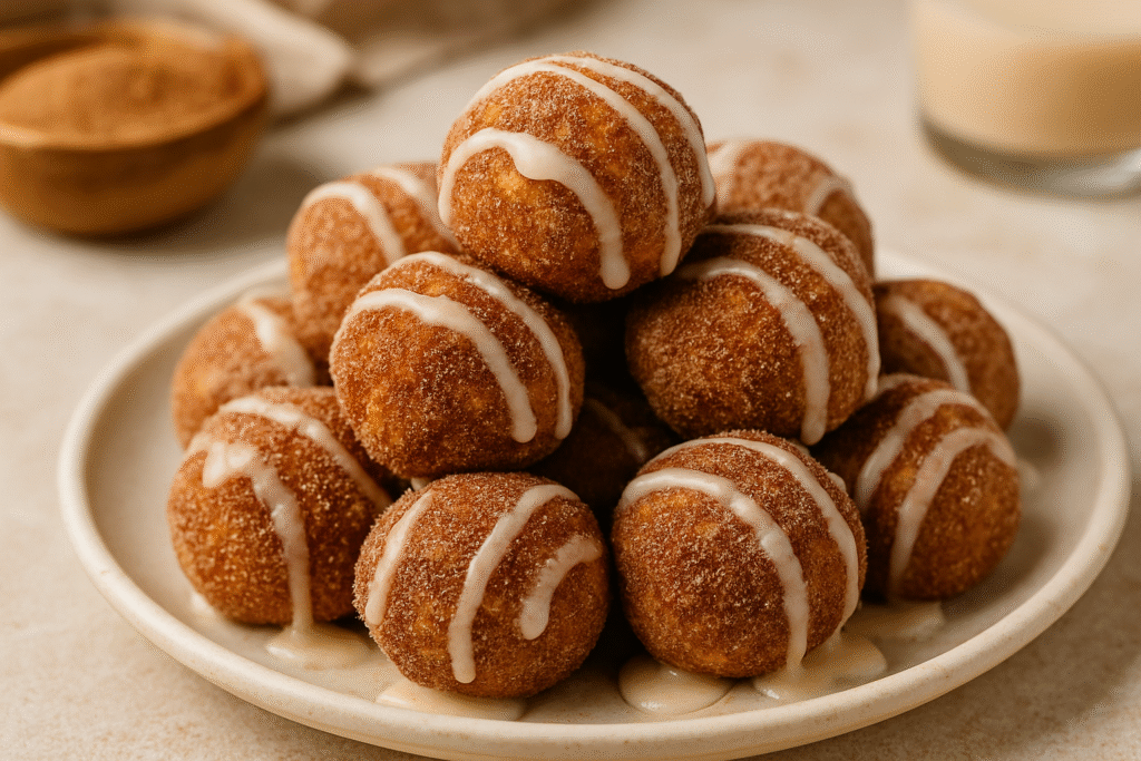 Gluten-Free Cinnamon Roll Donut Holes