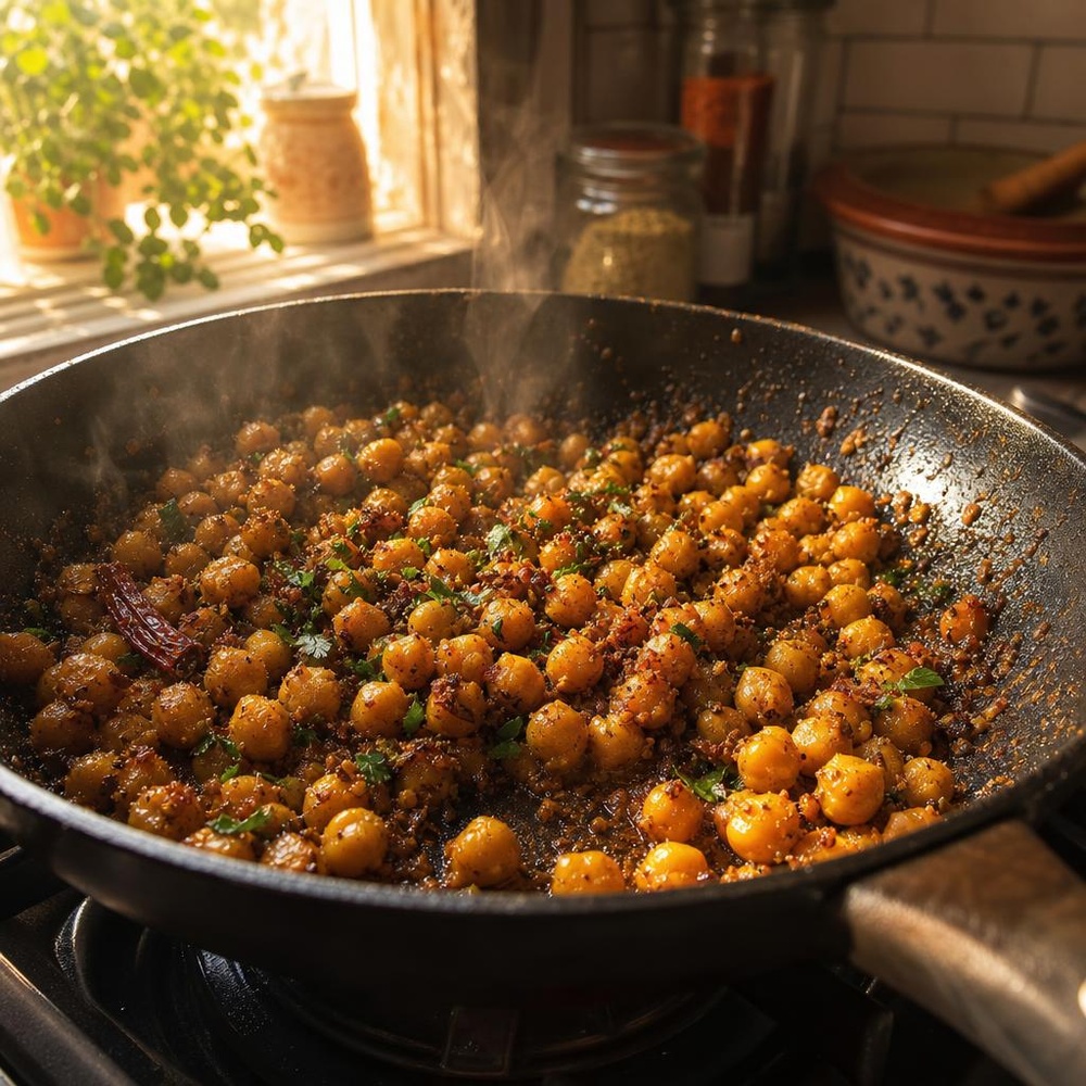 Gluten-Free Spiced Chickpea and Quinoa Bowl step 3