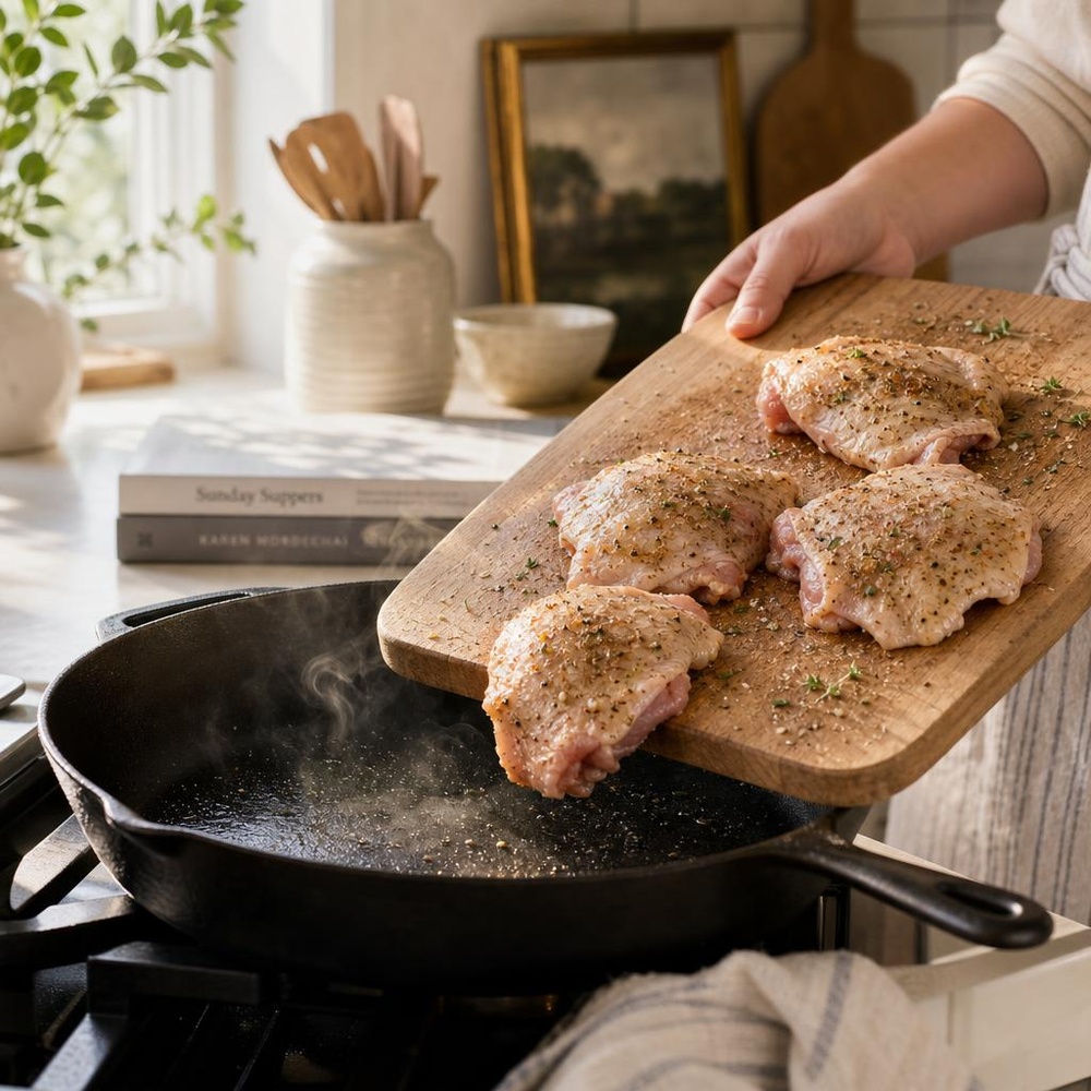 Gluten-Free Lemon Thyme Chicken Skillet step 1