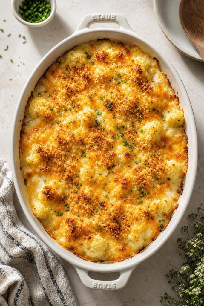 Gluten-Free Cauliflower Cheesy Bake
