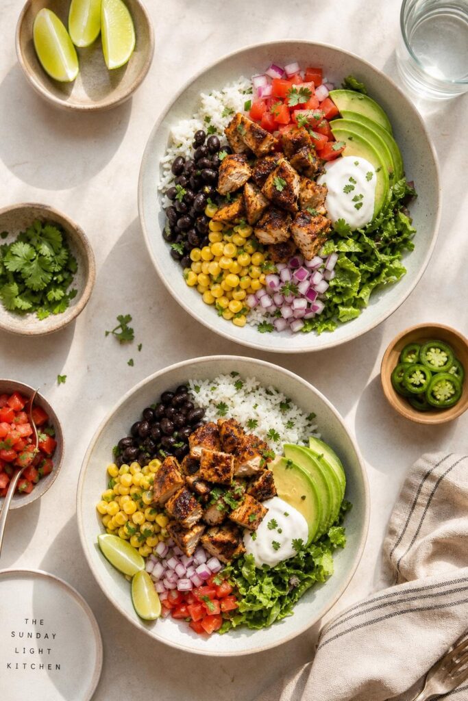 Gluten-Free Chipotle Chicken Burrito Bowls