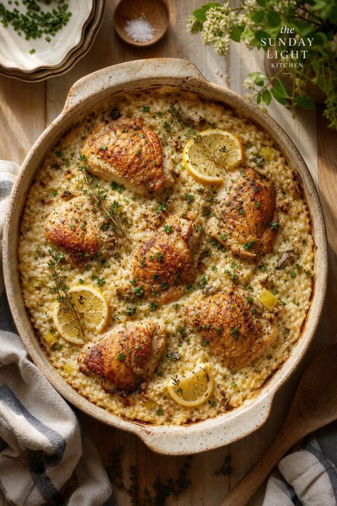 Herbed Gluten-Free Chicken and Rice Casserole