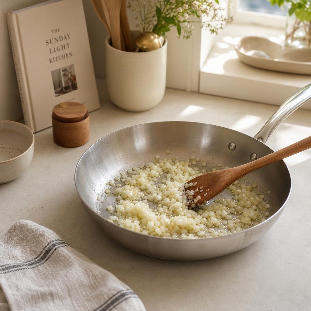 Creamy Gluten-Free Mushroom Risotto step 2