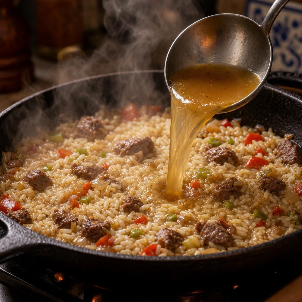 Gluten-Free Creamy Tomato Basil Risotto step 3