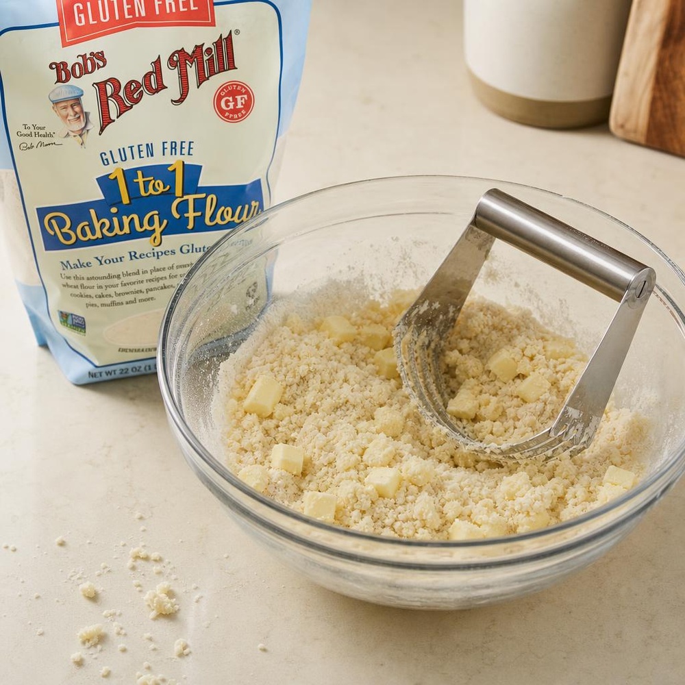 Savory Gluten-Free Herb and Cheese Galette step 1