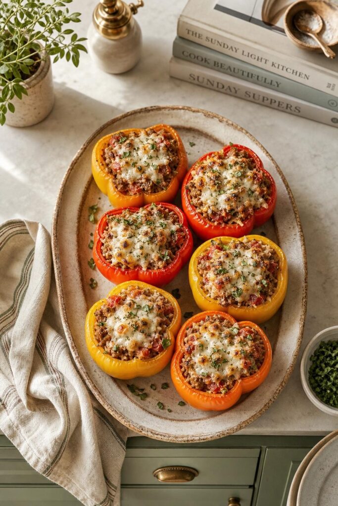 Gluten-Free Mediterranean Quinoa Stuffed Peppers
